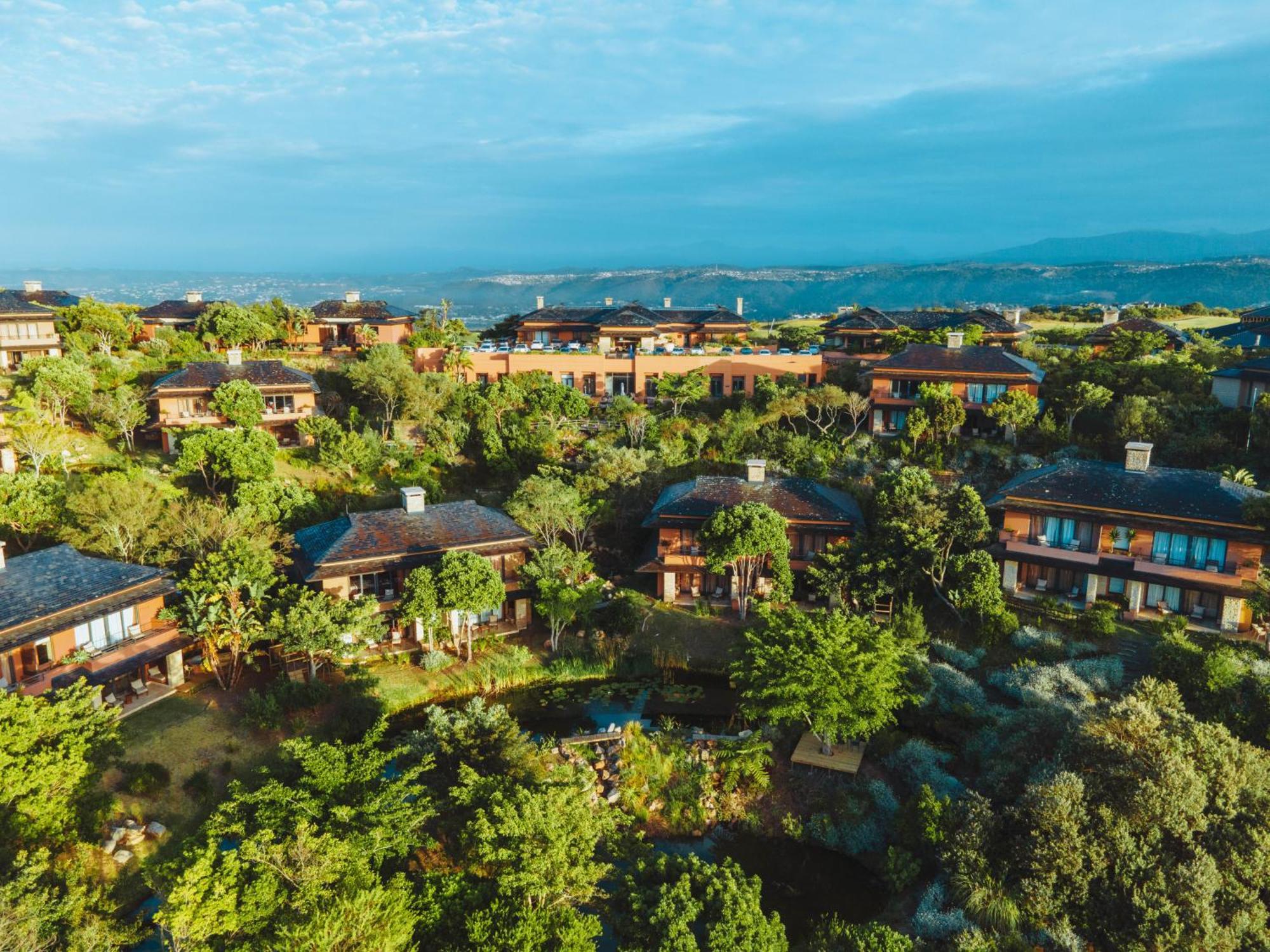 Pezula Nature Retreat Knysna Ngoại thất bức ảnh Aerial view of the resort